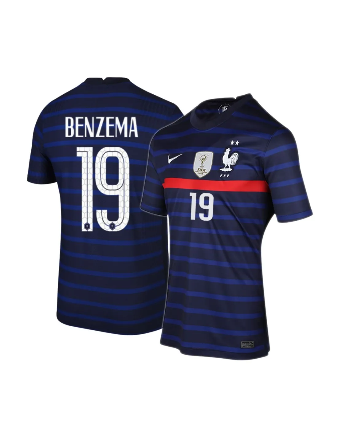 MAILLOT FRANCE DOMICILE BENZEMA 2020-2021