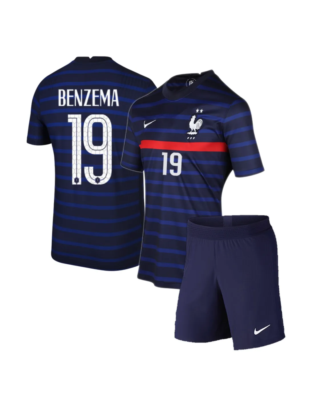 PACK JUNIOR FRANCE DOMICILE BENZEMA 2020-2021